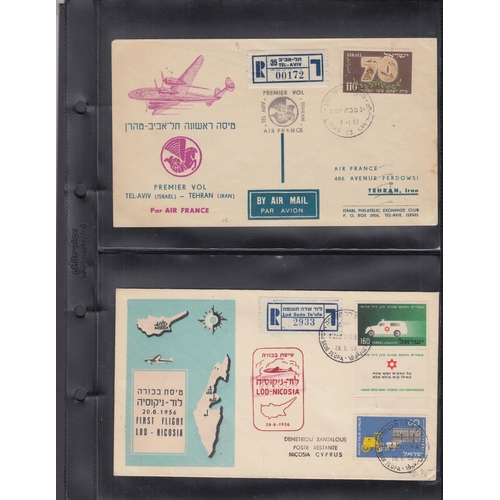 304 - A collection of 30+ Israeli First Flight covers from 1953 to 1980s