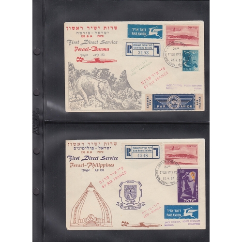 304 - A collection of 30+ Israeli First Flight covers from 1953 to 1980s