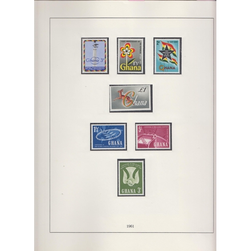 544 - A mint collection in a pre-printed album from 1957 to 1965 including various sets and mini sheets, g... 