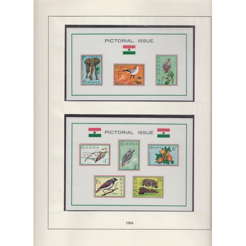 544 - A mint collection in a pre-printed album from 1957 to 1965 including various sets and mini sheets, g... 