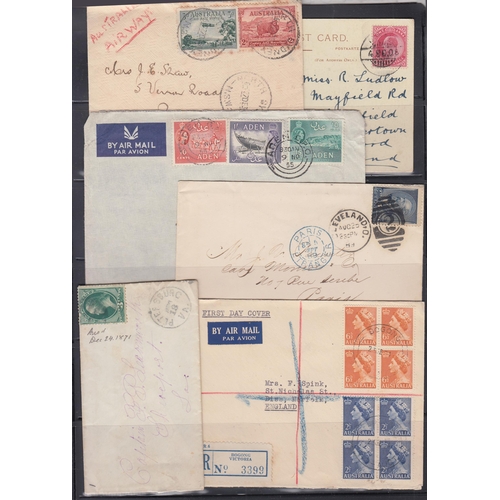 199 - An ex-dealer’s stock of World postal history, including postcards/FDCs/Commercial covers/Postal stat... 