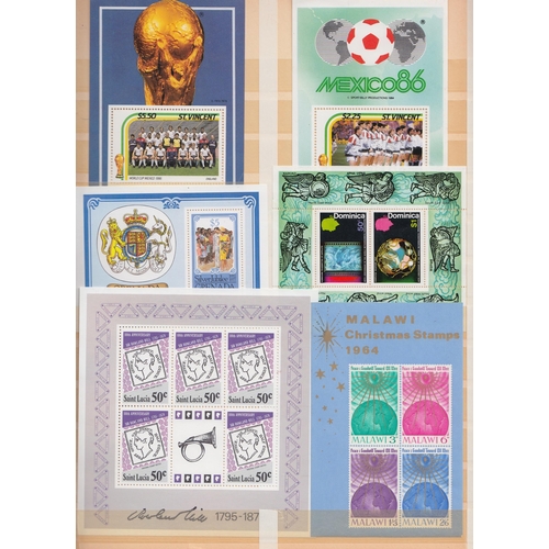 272 - 1970s/80s Commonwealth selection of 90 mini sheets in stock book, all different, countries incl Gibr... 