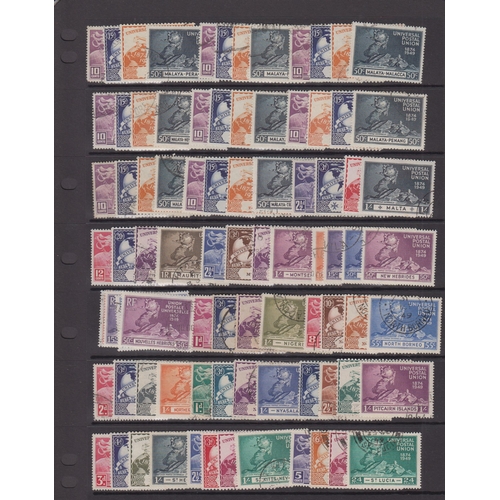 301 - 1949 UPU used omnibus set of 310 values, mostly very fine, Cat £750