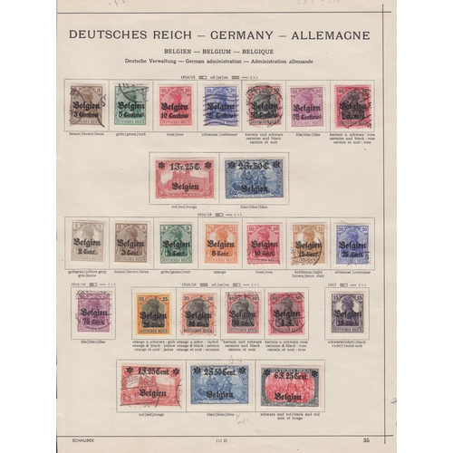 526 - Belgium Occupation - 1914/18 mint & used selection with 1914 vals to 75c M or U, 1f25 & 2f50 M, 1916... 