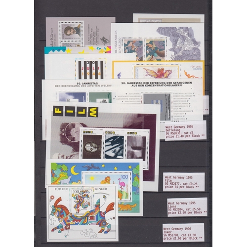 538 - 1959/2000 UM min.sheet/sheetlet selection with 1959 Beethoven, 1972 Athletes, 1973 Philatelic Congre... 