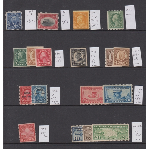 1143 - 1898/1929 mint selection with 1898 5c SG286, 1901 2c Exposition SG301, 1908 10c yellow imperf x perf... 