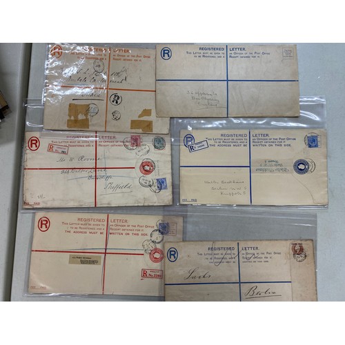 287 - A collection of British Commonwealth used Postal Stationery envelopes, including Registered letters ... 