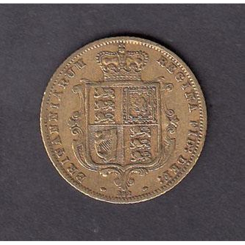 96 - UK 1873 gold half Sovereign, in good condition