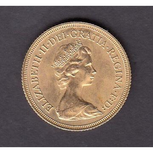 65 - UK 1981 gold full Sovereign, in good condition