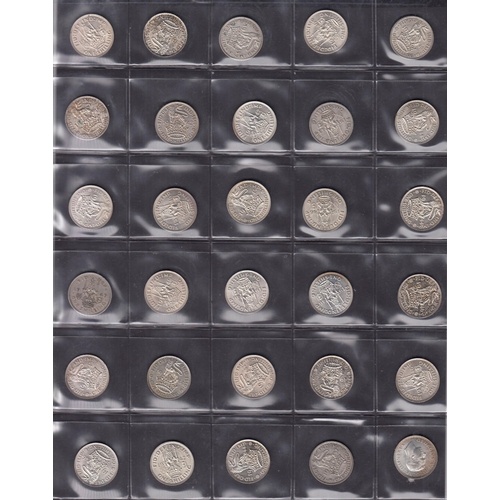 61 - A World mainly 20th Century circulated coin collection, in bags and on stock-sheets, strength in GB ... 