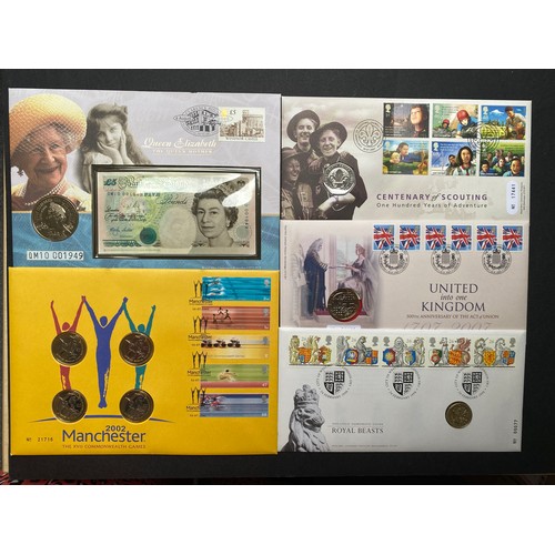 63 - A 5 volume UK RM PNC coin cover collection, duplicated in places from 1994 to 2008, including 1998 R... 