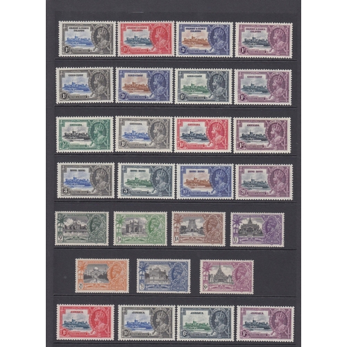 304 - 1935 Silver Jubilee complete set of 249 values (ex Egypt) mint, neatly presented on Hagners, fine co... 