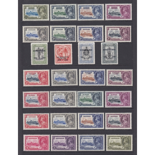 304 - 1935 Silver Jubilee complete set of 249 values (ex Egypt) mint, neatly presented on Hagners, fine co... 