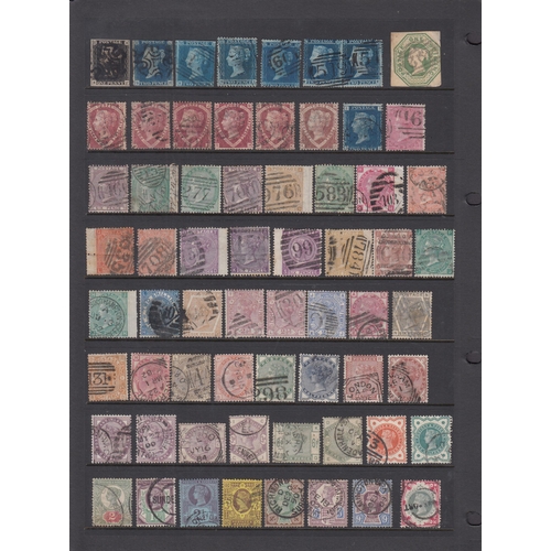 469 - A mostly used QV to KGV range on double sided Hagner sheet, we note a fine 4 margin 1d black pl 10, ... 