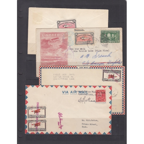 312 - Canada- 1924-30 Semi Postal selection of 15 covers, various flights, including 1926 Red Lake, Yukon ... 