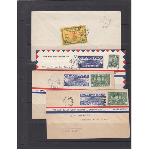 312 - Canada- 1924-30 Semi Postal selection of 15 covers, various flights, including 1926 Red Lake, Yukon ... 