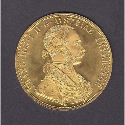 116 - Austria 1915 4 Ducat gold coin, in good condition, 0.443oz