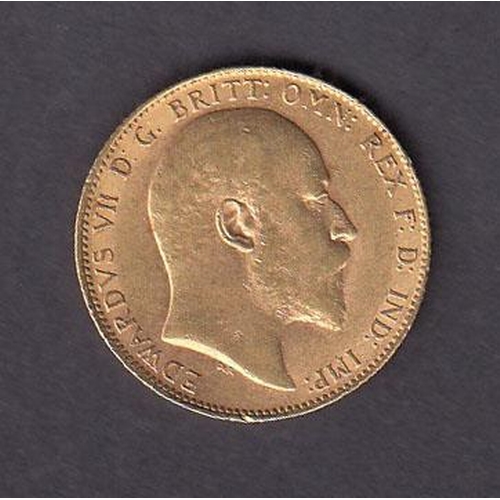 30 - UK 1910 gold full Sovereign, in good condition