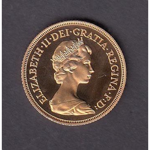 67 - UK 1980 gold full Sovereign, encapsulated