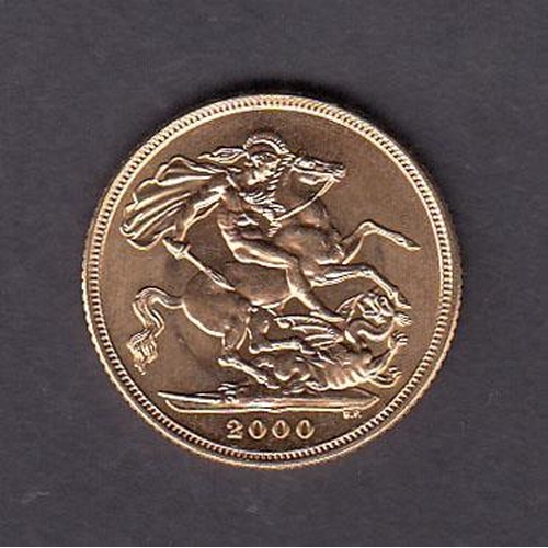 69 - UK 2000 gold full Sovereign, in good condition