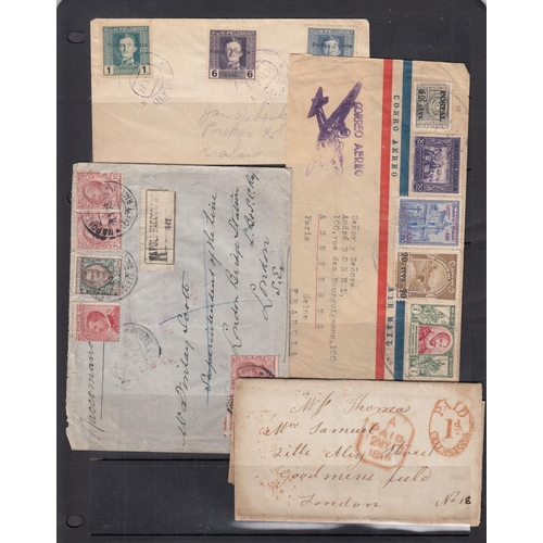 181 - A smallWorld Postal History accumulation in 2 albums and loose from the 19th & 20th Century covers a... 