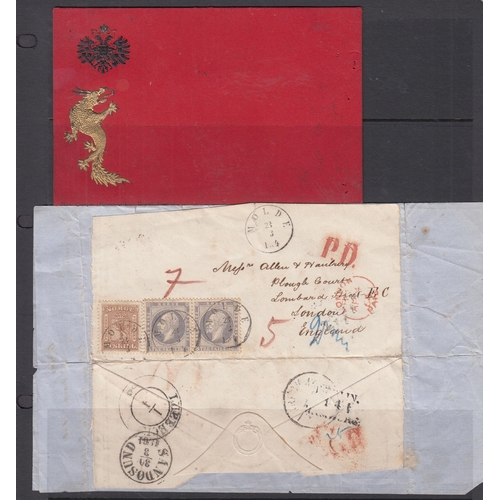 181 - A smallWorld Postal History accumulation in 2 albums and loose from the 19th & 20th Century covers a... 