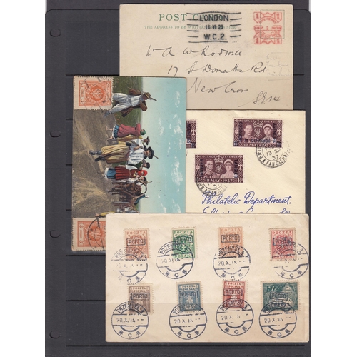 181 - A smallWorld Postal History accumulation in 2 albums and loose from the 19th & 20th Century covers a... 