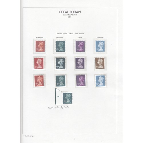 136 - A mint GB QEII collection from 1971 to 2020 in pre-printed albums, including Definitive and Commemor... 