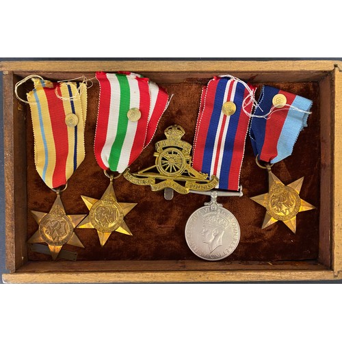 127 - A duplicated accumulation of nine UK WWII medals, including The Italy Star, Africa Star and 1939-45 ... 