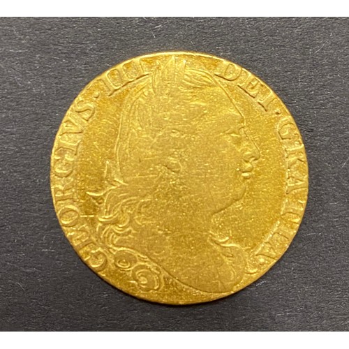 125 - UK 1774 KGIII gold Guinea, in good condition