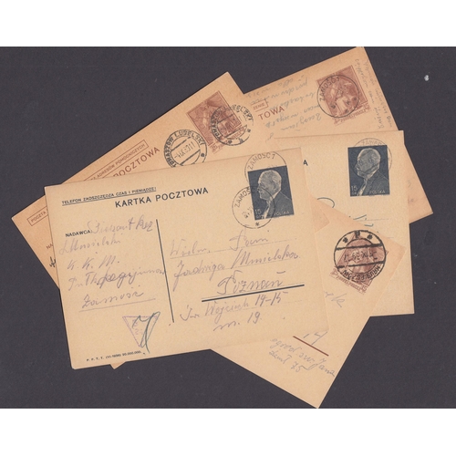 828 - A group of 50+ pre-paid postal-stationery cards used, all dated early September 1939 as WWII broke o... 