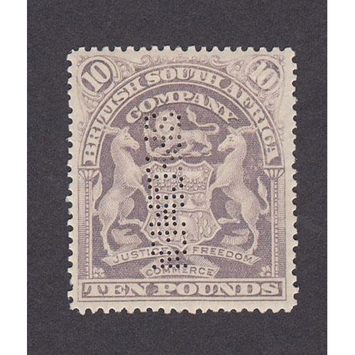 838 - 1901 SG93s £10 fine mint perforated Specimen
