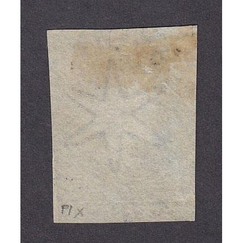 865 - 1856 SG1 6d blue mint, with touched to large margins and showing the ‘F3’ projection flaw at right