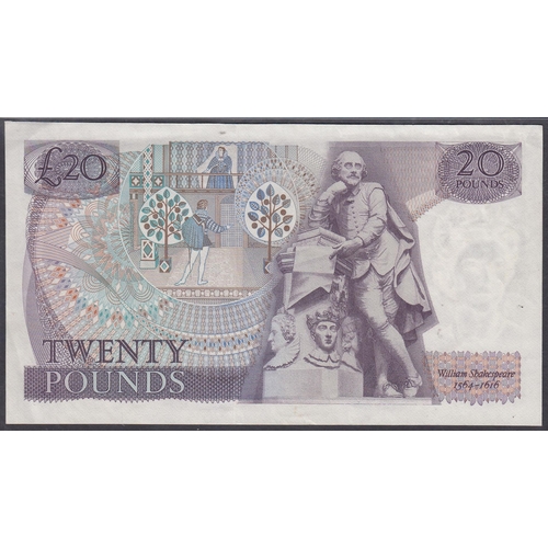 47 - UK 1970 J.S. Fforde £20 banknote (A02 217002) in good condition