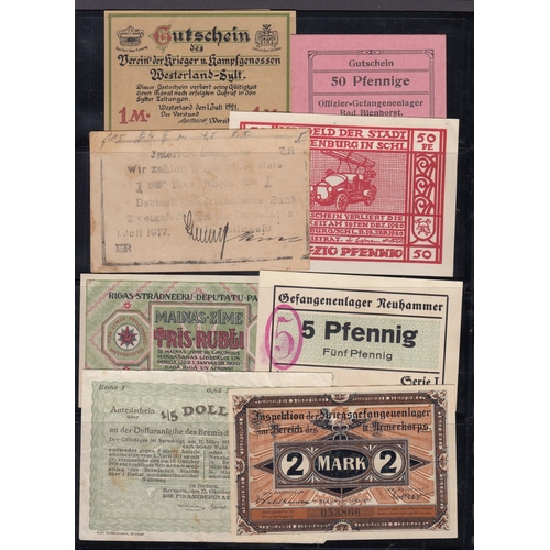 27 - A collection of hundreds of German Notgelds/ Private banks, in large album and loose, condition gene... 