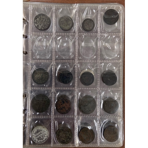 34 - A collection of 40+ Swiss Canton coins from the 19th Century, including bronze and silver coins, mix... 