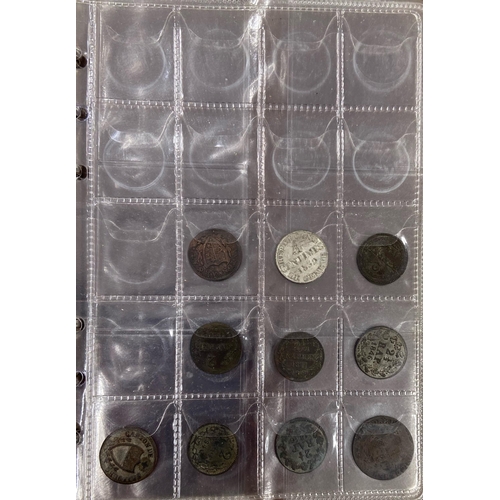 34 - A collection of 40+ Swiss Canton coins from the 19th Century, including bronze and silver coins, mix... 