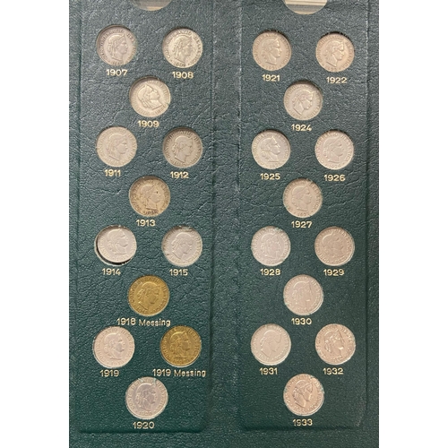 36 - A collection of Swiss 19th & 20th Century coins in five albums, including various silver coins, mixe... 