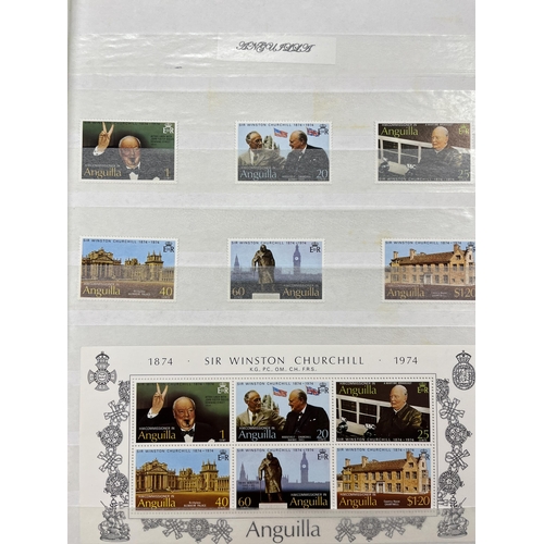 391 - A two volume Churchill thematic collection, mint and used, including sets and mini sheets, good Cat ... 