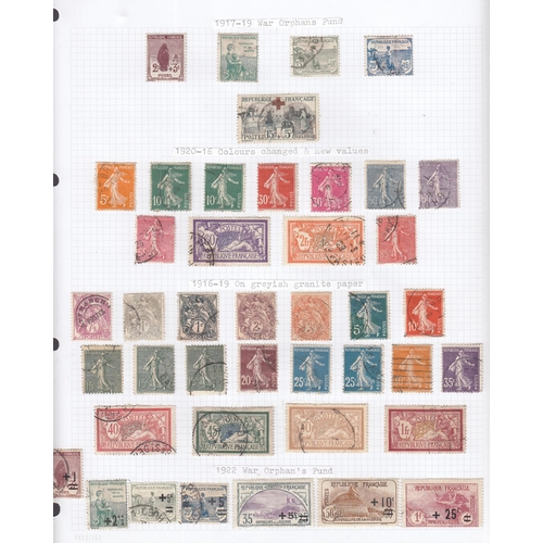 478 - A used stamp collection from 1848-1970s, including a good range of early imperf shades, 1901-07 Mili... 