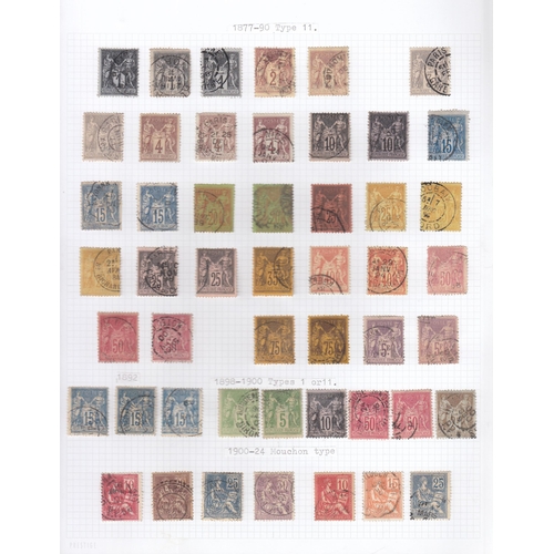 478 - A used stamp collection from 1848-1970s, including a good range of early imperf shades, 1901-07 Mili... 