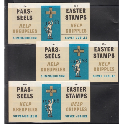 719 - 1968 group of 6 Charity booklets with pane of 10 ‘Help Cripples’ labels (well intentioned but not te... 