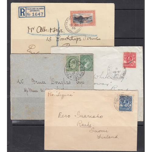 571 - 1933 Centenary 4d on attractive registered cover to Manchester, ‘Penguin’ 1d cover to Dorset and 2½d... 