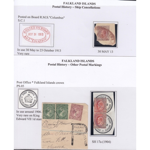 572 - Pair of QV ½d plus 2d on Registered piece, plus EDVII 1d vertical pair with scarce ‘Post Office (Cro... 