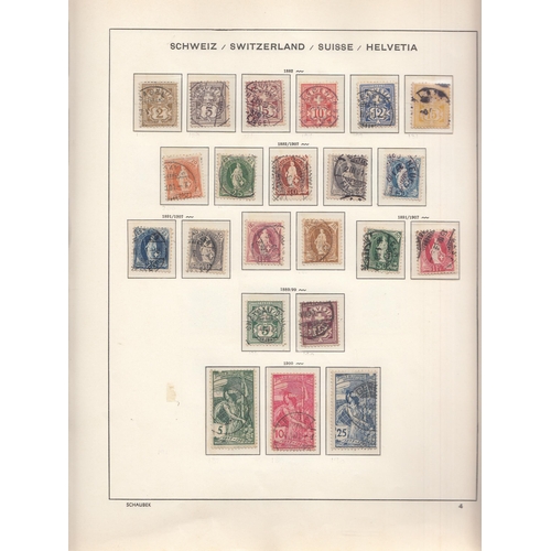 1158 - Mint and used collection in 2 volumes for 1850s/1970s, a range of imperf/perf seated Helvetia to 1f,... 