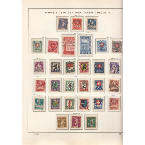 1158 - Mint and used collection in 2 volumes for 1850s/1970s, a range of imperf/perf seated Helvetia to 1f,... 