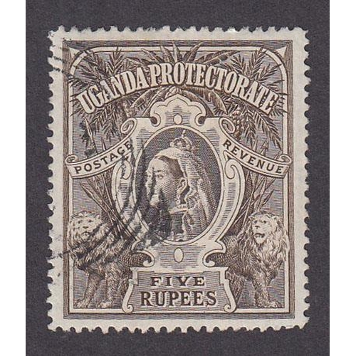 1169 - 1898 5r brown fine used, SG91, Cat £150