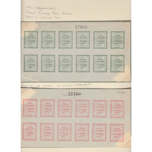 1008 - 1971 2½p (2) and 3p (4) se-tenant pane u/m, FCP/PVA with PAP2 perf type and missing phosphor. Some t... 