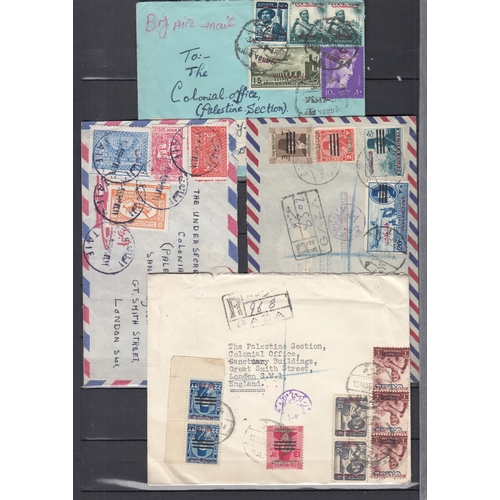 249 - An accumulation of 20th Century World commercial Postal History, mainly 1950s Middle East covers, in... 