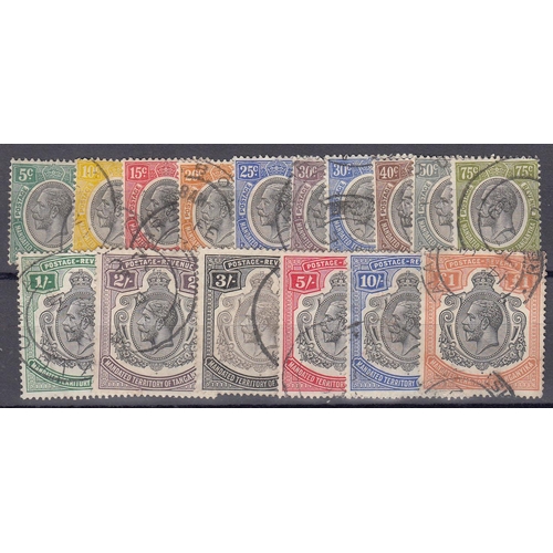 1160 - 1927/31 5c-£1 good/fine used set of 16 values, SG93/107, Cat £800